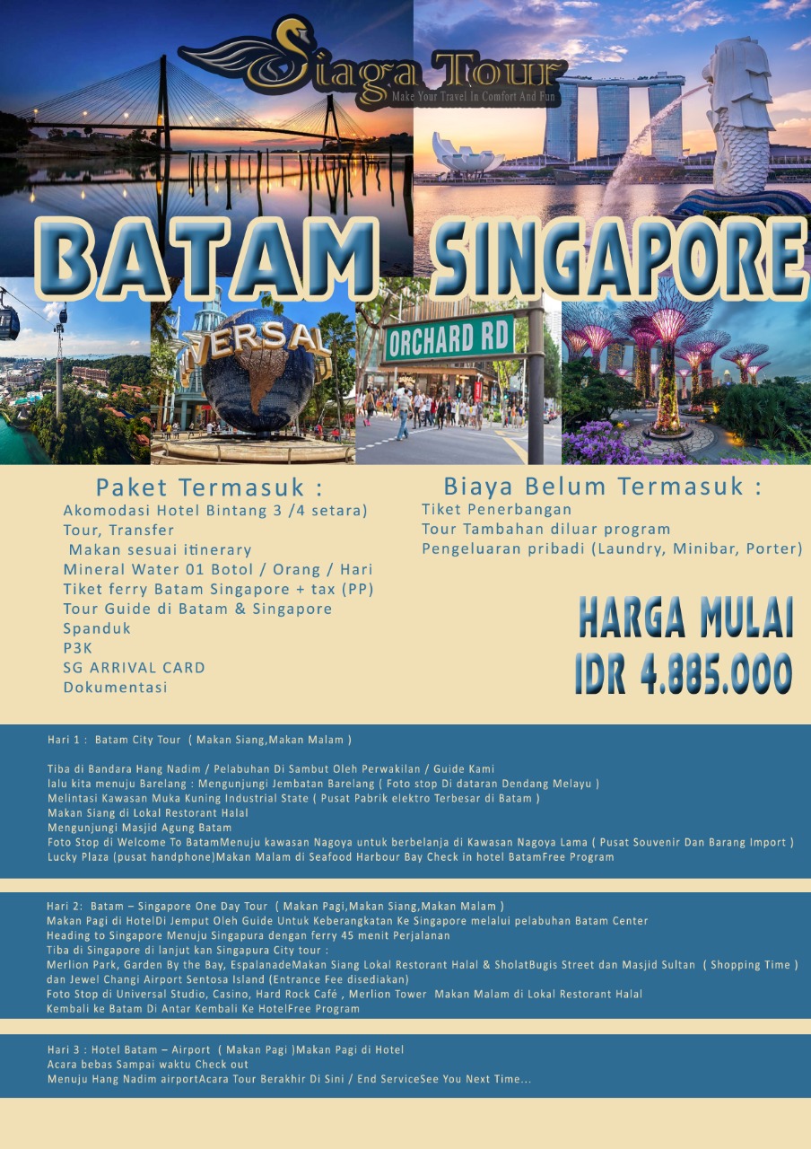 Paket Wisata Singapore 3D2N Harga Terbaik  Matraman Jakarta Timur